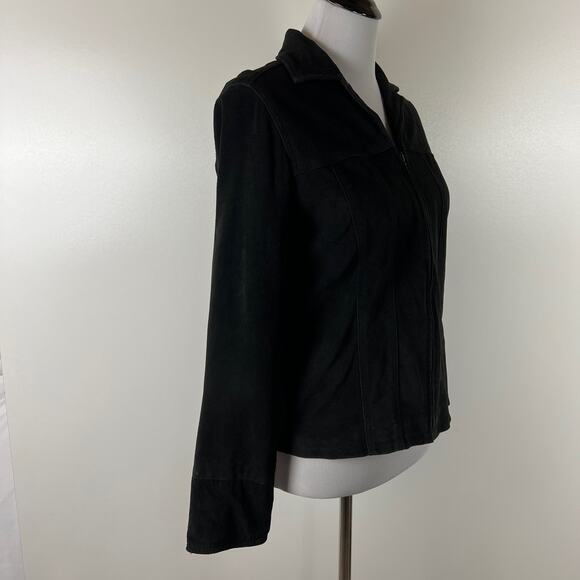 Pendleton All Leather Suede Zip Up Jacket, Black, Medium - Picture 5 of 8